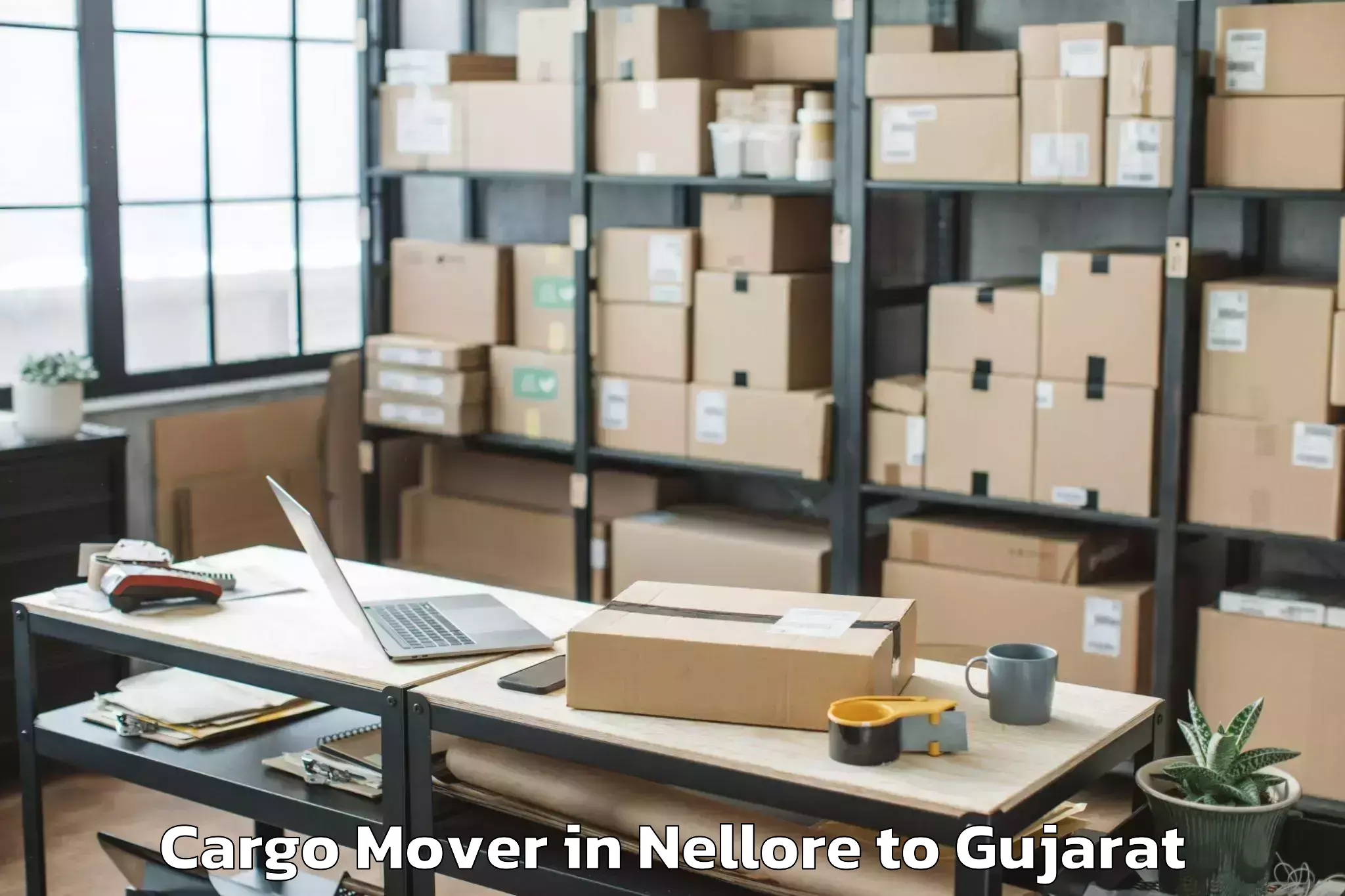 Book Nellore to Gujarat University Ahmedabad Cargo Mover Online